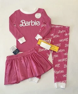 Toddler Girl Barbie Pajamas 2T Pajama Pants Shirt Tutu 3 PC Set New - Picture 1 of 3