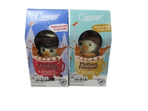 Pack of 2 Choceur Melting Snowman Hot Chocolate & Malted Drink Bomb 75g - Picture 1 of 5