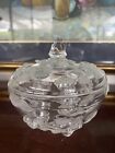 NEW Vintage Walther Glas Candy Dish Frosted Roses, With Lid, Made in Germany