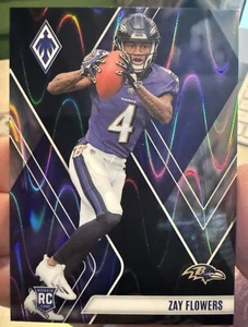 2023 Phoenix Zay Flowers Black Seismic True RC #108 SSP 10/10 Bookend Ravens ROY - Picture 1 of 5