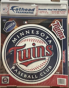 Fathead Teammates reusable Vinyl Wall Graphics Minnesota Twins Decal 11”x11” - Picture 1 of 3