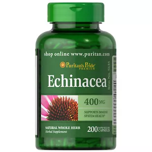 Puritan's Pride Echinacea 400 mg - 200 Capsules - Picture 1 of 3