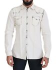6167 Shirt White Button Down Collared Long Sleeves Casual 43/Us17/Xl Rrp 330Usd