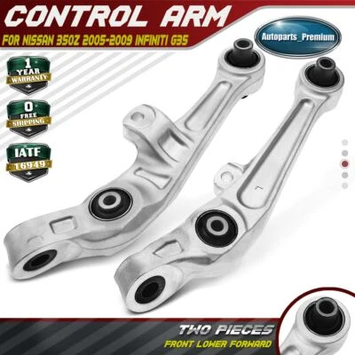 Par (2) Brazo de control delantero inferior delantero izquierdo derecho para Nissan 350Z 2005-2009 Foto 1 de 4