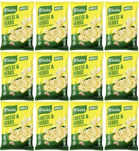 12 paquetes de fideos instantáneos con sabor a ramen KNORR CHEESE & HERBS bocadillos 61 g 2,15 oz - Imagen 1 de 7