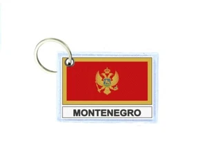 Llavero parche impresión doble cara bandera país MNE montenegro - Imagen 1 de 1