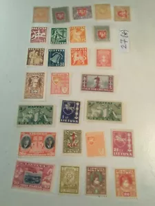 1919-40 Lithuania Kaunas Vilnius old stamps lot(see scan)FREE INTL SHIPPING - Picture 1 of 1