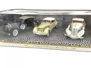 Signature Models 3 Car 1930s New in Box Duesenberg, Cord 812 Super, Auburn 851 - Picture 1 of 3