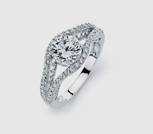 BGR00447/ 925 STERLING SILVER LADIES WEDDING RING/SZ 6-9 /  W/MAN MADE DIAMOND 