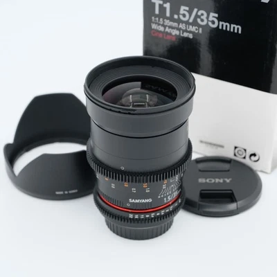 Samyang 35mm T1.5 Cine AS UMC II VDSLR for Canon EF - Like New - image 1 of 4