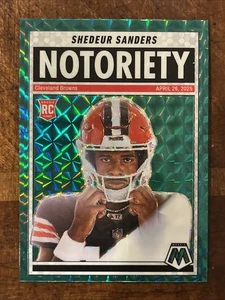 2025 Panini Mosaic - Notoriety Shedeur Sanders #13 Green Mosaic Prizm (RC) - Bild 1 von 2