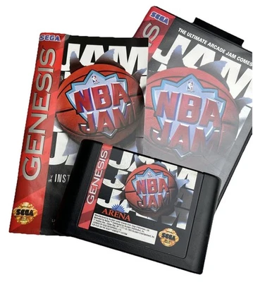 Sega Genesis NBA Jam complete CIB w/ Case & manual - TESTED & WORKS - Image 1 of 4