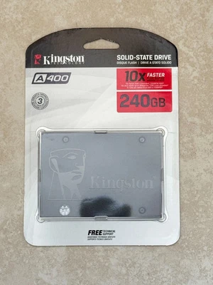 Kingston SSD A400 240GB 120GB SATA III 2.5" Solid State Drive PC NEW - Image 1 of 4