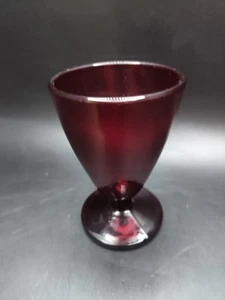Vintage 50’s Anchor Hocking Ruby Red Wine/Sherry Glass 3.5”H - Picture 1 of 7