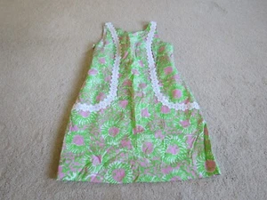 Lilly Pulitzer Sunnyside Löwenmuster grün Cabana rosa Liz Etuikleid Spitze 14 - Bild 1 von 15