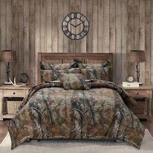 Realtree All Purpose Comforter Set 3-PC Camouflage Hunting Bedding Set All Sizes