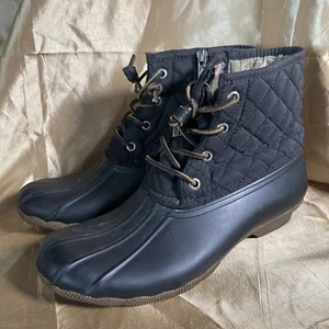 sperry duck boots damen Gr. 9 schwarz - Bild 1 von 7