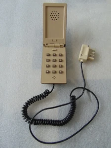 VINTAGE ancien téléphone pliable modèle GEMINI année 1981 forme originale - Zdjęcie 1 z 8