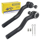 For Jeep Wrangler  2007 2008 2009 2010 - 2017 Front Outer Tie Rod End Pair MOOG