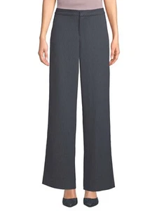 Scoop Wide-Leg Trouser Pinstripe Women's, Navy Pinstripe, Size: 4 - Picture 1 of 6