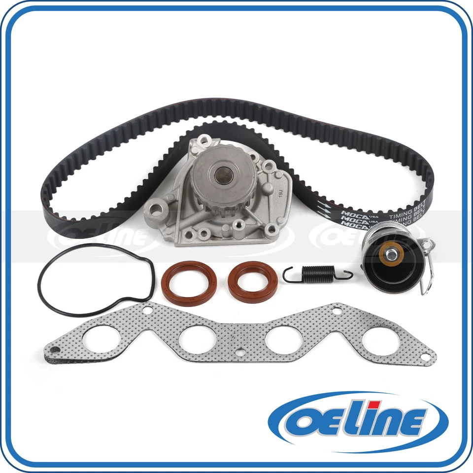 Timing Belt Kit Water Pump Exhaust Manifold for 2001-2005 Honda Civic 1.7L SOHC - Image 1 of 4