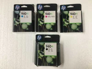 4 original HP 940XL Tinten Schwarz/Cyan/Magenta/Gelb (2017/20) OVP mit Rechnung - Bild 1 von 3