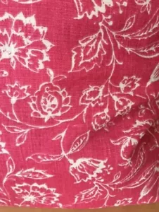 Hand made Double sided Clarke & Clarke Marie Raspberry 16"X16" Cushion cover - Picture 1 of 5