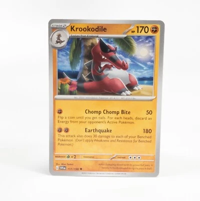 Krookodile 117/198 Pokemon SV01: Scarlet & Violet Base Set Uncommon NM - Image 1 of 2