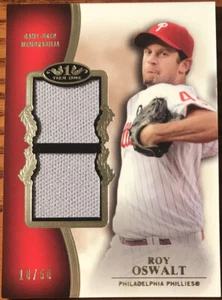 2012 Topps Tier One Dual Relics Roy Oswalt TSDR-RO #’d 18/50 - Picture 1 of 2