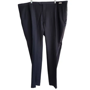 54x32 Tuxedo Pants Black Jos A Bank New Mens Wool Blend Sz Flat Front 3YLZ54201 - Picture 1 of 24