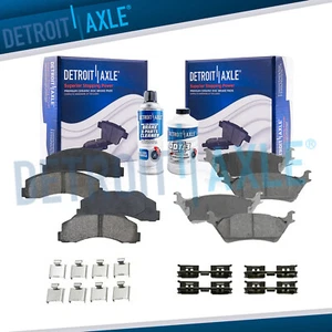 Front & Rear Ceramic Brake Pads Kit for 2012 2013 2014 2015 2016-2020 Ford F-150 - Picture 1 of 7
