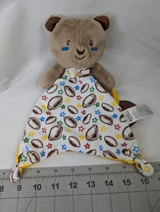 Baby Starters Football Bear Lovey Security Blanket Teether Stuffed Animal Toy - Picture 1 of 5