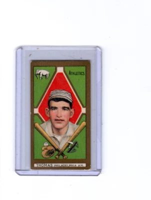 1911 T205 Gold Border Ira Thomas Philadelphia Sovereign espalda dura 💥💥🎆 en muy buen estado Foto 1 de 2