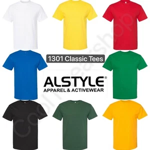AAA ALSTYLE Men's Plain Crewneck Classic Short Sleeves T-shirt 1301 - Picture 1 of 87