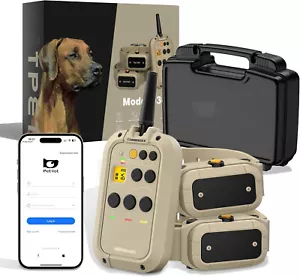 2x Dog Shock Collar Training w/ Remote & App ,1/2 Mile IPX7 Waterproof Electric - Picture 1 of 6