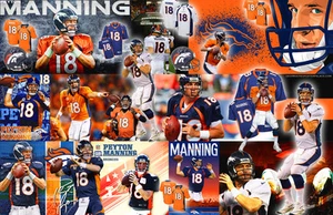 Póster de collage de Peyton Manning - Imagen 1 de 1