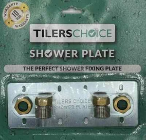 Tilers Choice Shower Fixing Plate For Thermostatic Bar Mixer Valve Crome 150mm - Picture 1 of 4