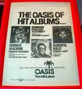 Giorgio Moroder From Here To Eternity Vintage 1978 Press/Mag ADVERT Poster-Size - Picture 1 of 3