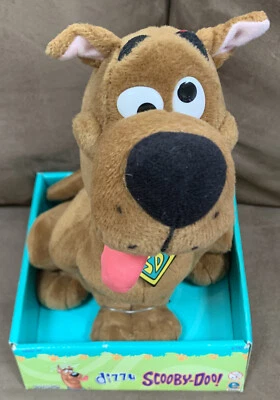 Scooby Doo Dizzy Dog Tirar de la Cuerda Cabeza Giratoria Peluche 10" Raro Hanna Barbera Nuevo Foto 1 de 4