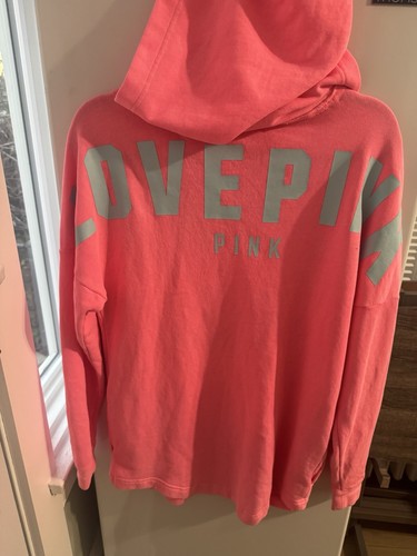 UNDERCOVER Felpa con cappuccio Victoria's Secret rosa vintage Love rosa taglia XS