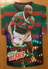 2010 NRL SELECT CHAMPIONS RABBITOHS RHYS WESSER JERSEY DIE CUT JDC159 CARD