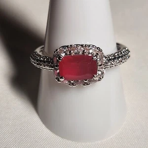 Bomb Party RBP3667 A Rare Occasion Lab Created Dark Pink Sapphire Size 11 - Picture 1 of 4