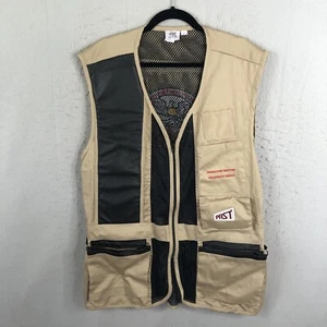 Shooting Vest Mens Extra Large Tan Padded Charleton Heston Celebrity Shoot NRA - Picture 1 of 24