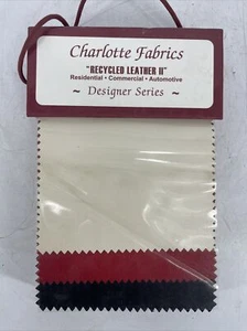 Charlotte Fabrics Recycled Leather II Swatch Sample Book Designer Series - Picture 1 of 9