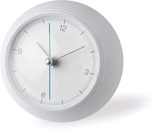 TIL16-10 WH Lemnos Table Clock Aluminum White EARTH CLOCK TIL16-10WH New - Picture 1 of 1
