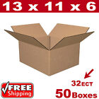 50 - 13X11x6 Cardboard Boxes Mailing Packing Shipping Box Corrugated Carton