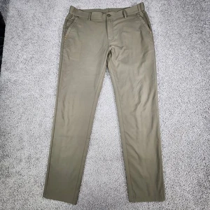 Jack Archer Pants Mens 34x32 Stretch Jetsetter Olive Green Chino Office Preppy - Picture 1 of 13