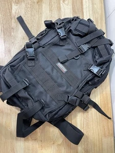 Seibertron Tactical Series Black Backpack Motorcycle Dirt Bike Riding Bag Large - Picture 1 of 9