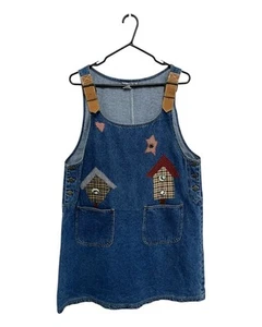 Excellent Condition Haik's Women's Blue Patchwork Denim Dress XL - Picture 1 of 4