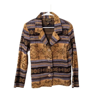 Giacca arazzo vintage Alex Kim MED Boho Hippie Rinascimento folk indie - Foto 1 di 4